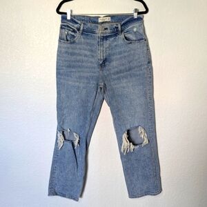 Abercrombie & Fitch Blue Straight Leg Jeans